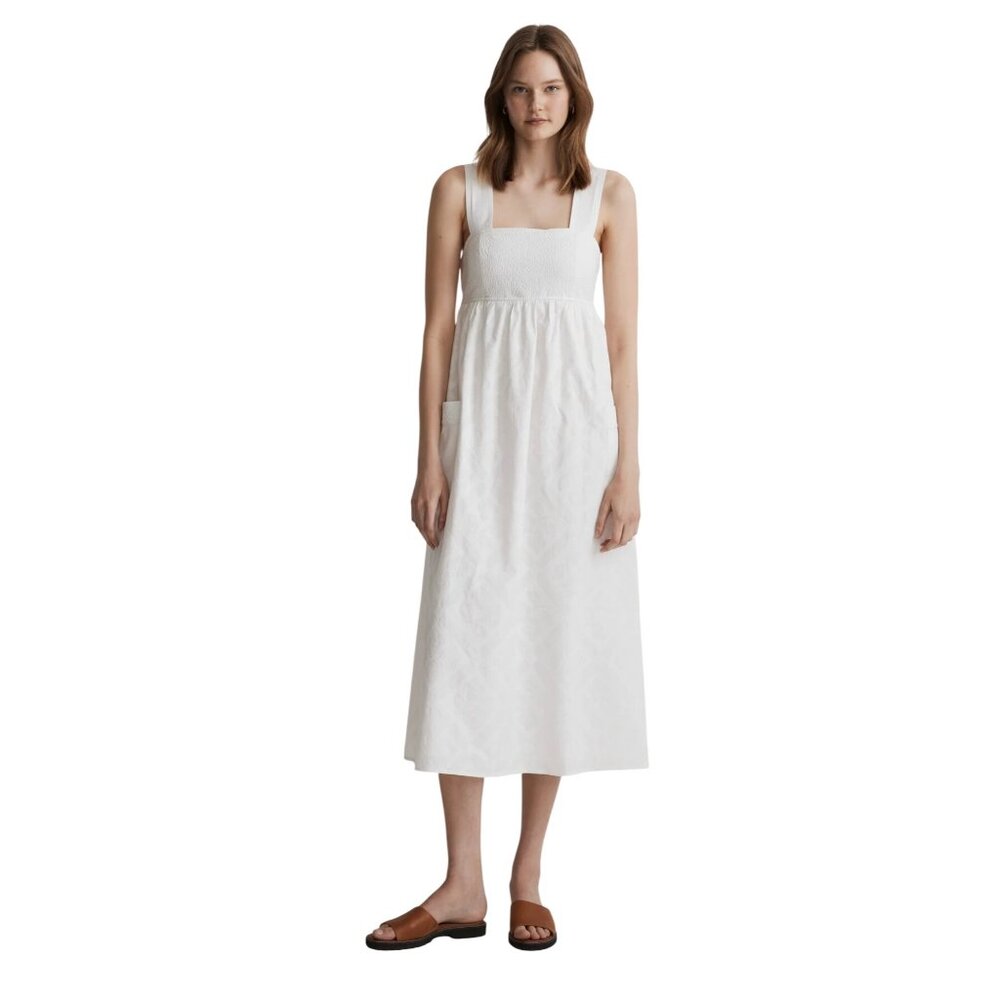 Madewell Cutout Back Empire Midi Dress Size 4 - Picture 4 of 8
